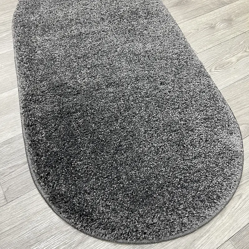 Пухнастий килим Plumeria dark gray 12500/60