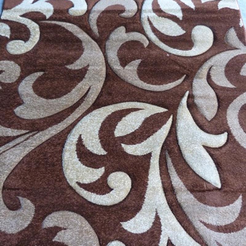 Килим з художньою стрижкою Curlex BROWN 4397A