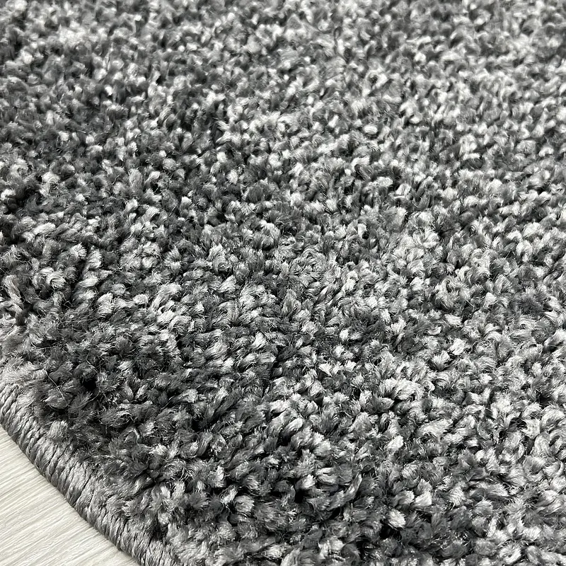 Пухнастий килим Plumeria dark gray 12500/60