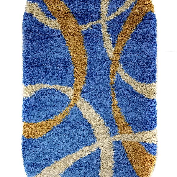 Пухнастий килим Plumis Lux BLUE 7368G