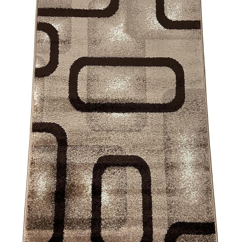 Килим фризе з невисоким ворсом Macio Beige 02574D