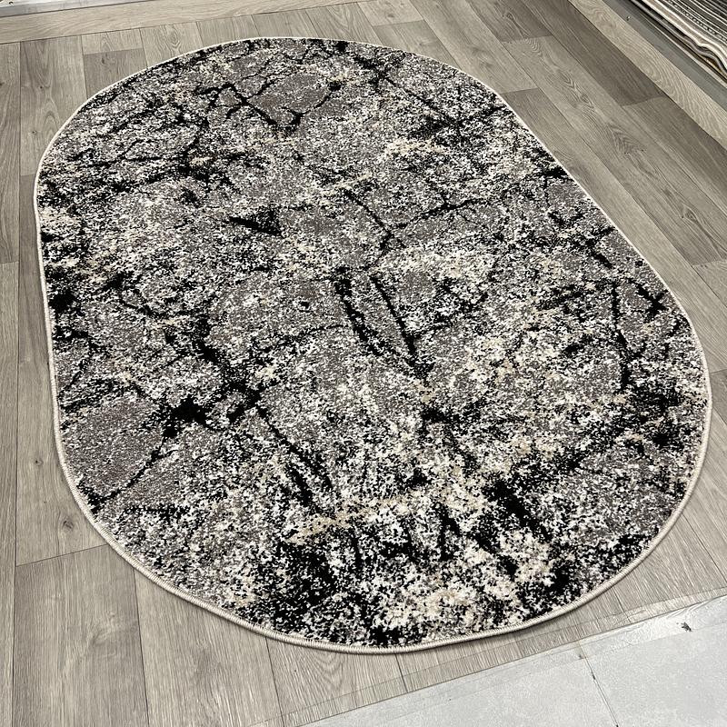 Килим фризе з невисоким ворсом Lumis Gray/Beige 02624B