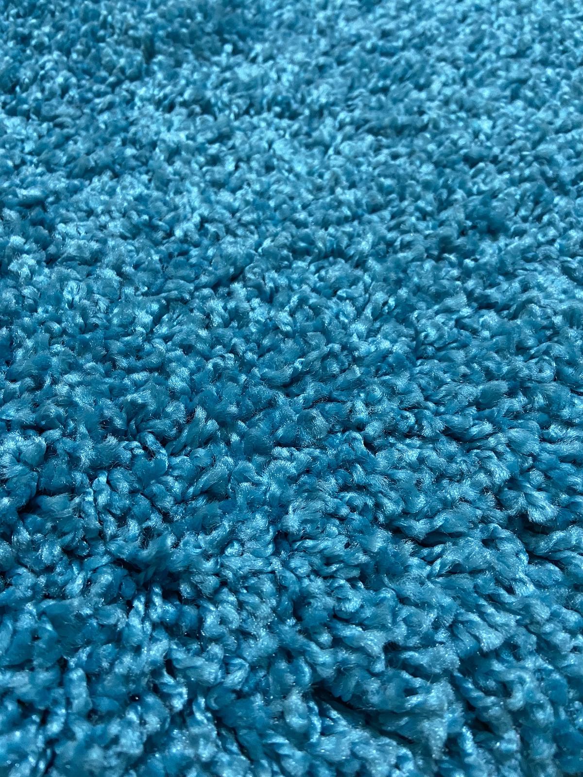 Пухнастий килим Plumis Lux BLUE 6365A