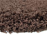 Пухнастий килим Plumis Lux DARK BROWN 6365A