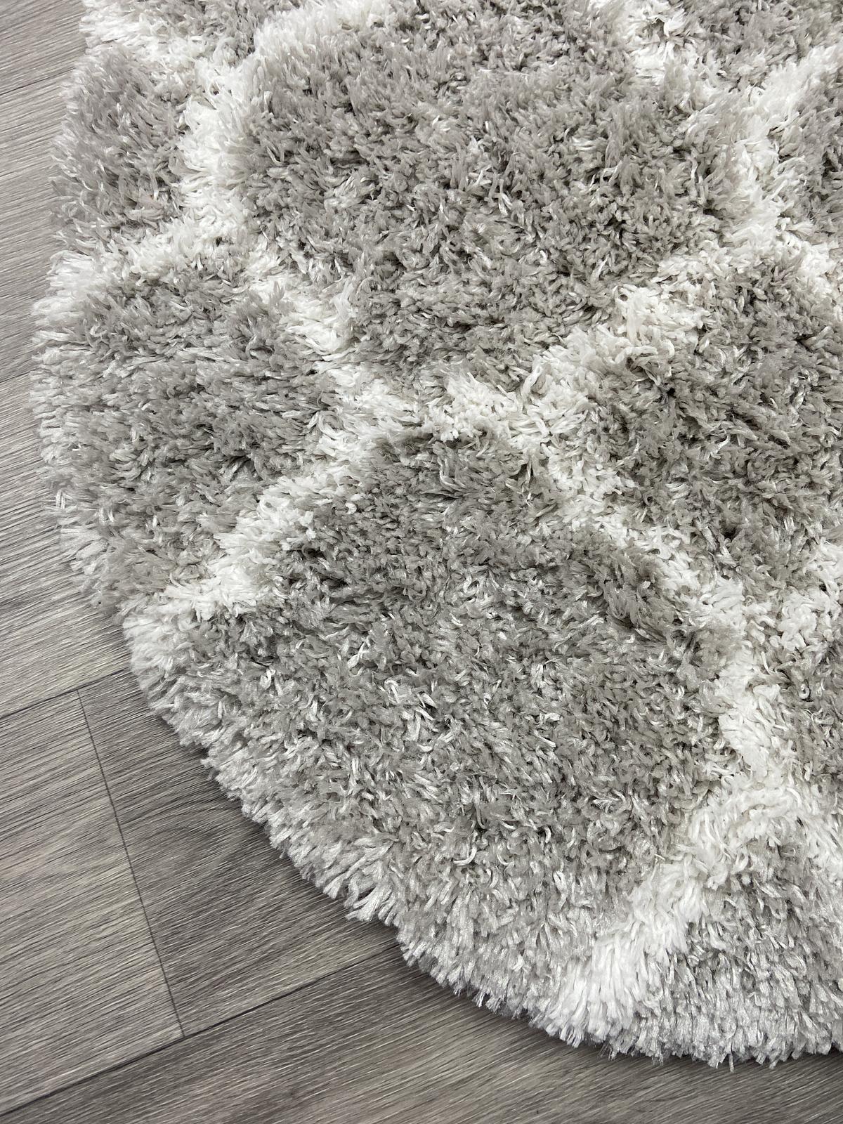 Пухнастий килим Quietis Gray P543A