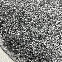 Пухнастий килим Plumeria dark gray 12500/60