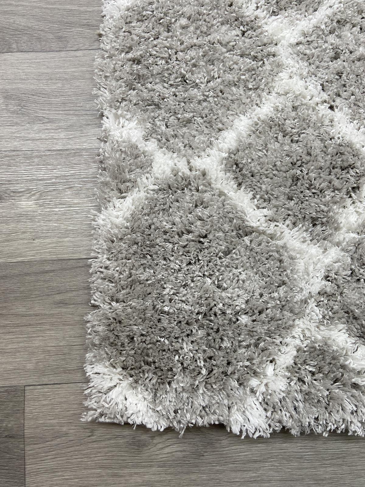 Пухнастий килим Quietis Gray P543A
