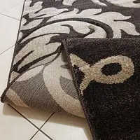 Килим з художньою стрижкою Tropica DARK BROWN C586A