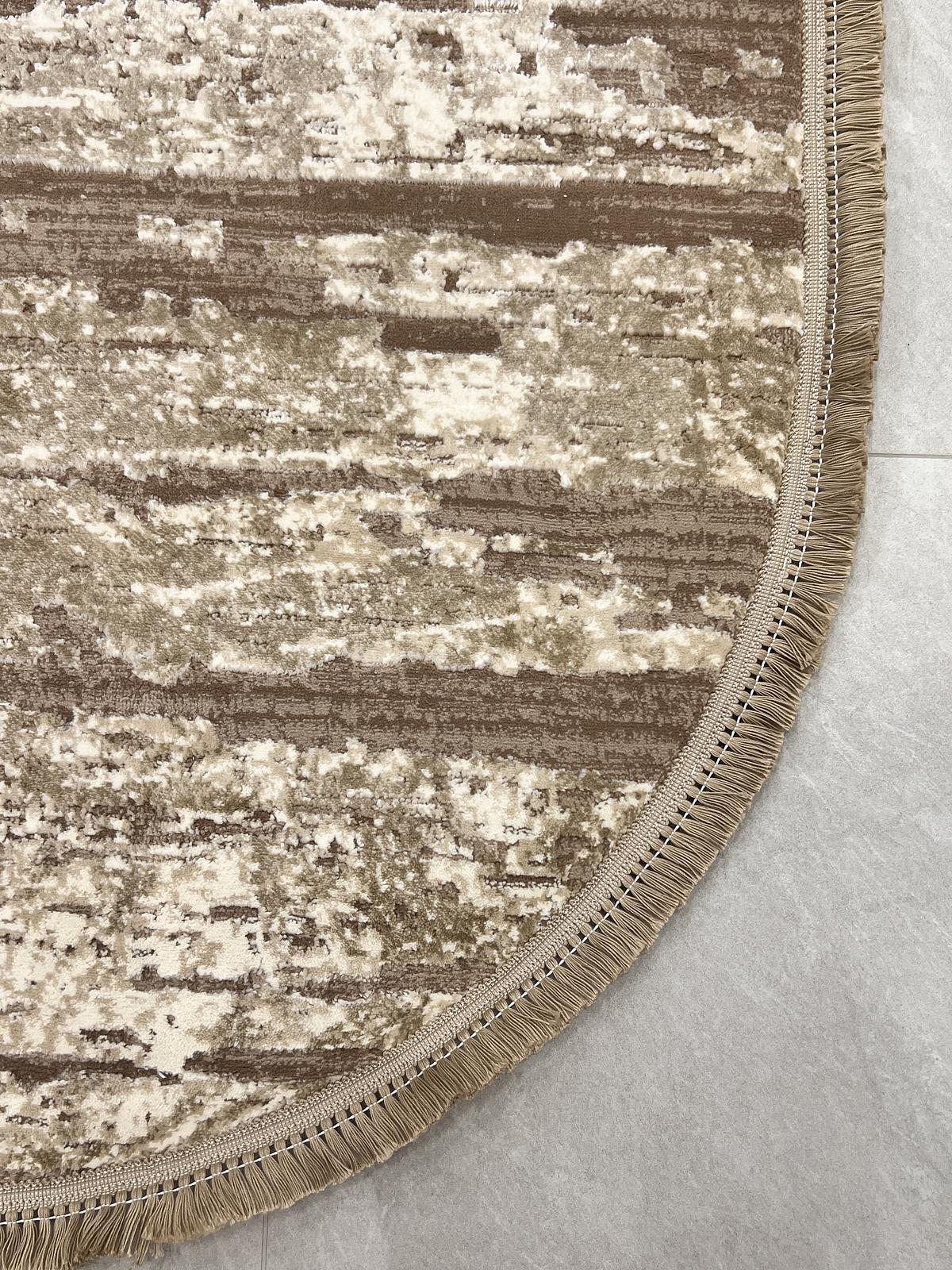 Килим з комбінованим ворсом и термоусадкой Glacia BEIGE 03648A