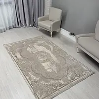 Килим з комбінованим ворсом и термоусадкой Glacia beige 08352A