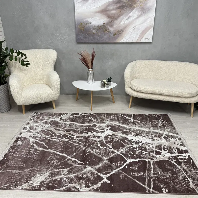 Килим з невисоким ворсом Vortex Коричневий 4640A A.KAHVE / KAHVE