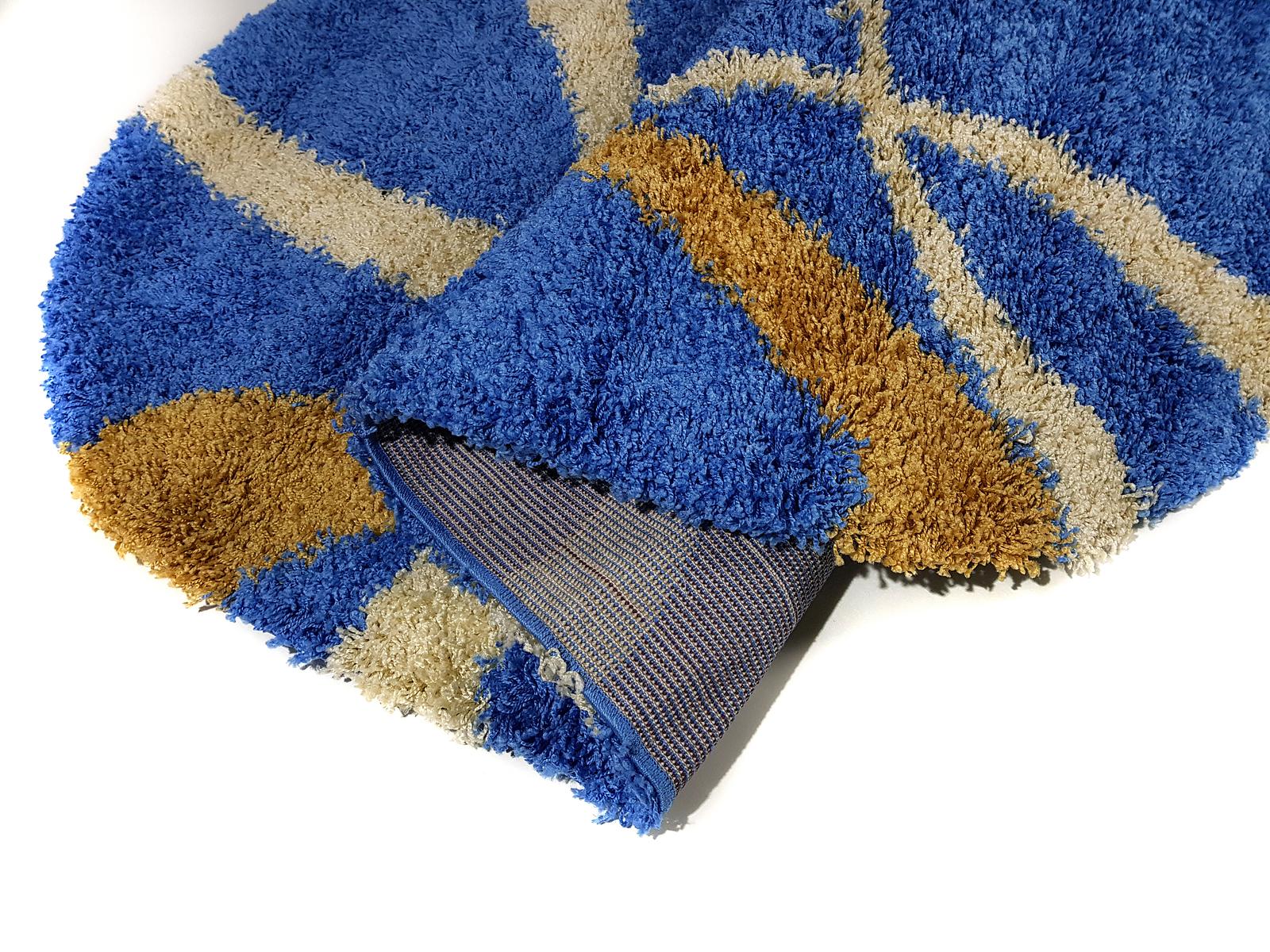 Пухнастий килим Plumis Lux BLUE 7368G