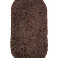 Пухнастий килим Plumis Lux DARK BROWN 6365A