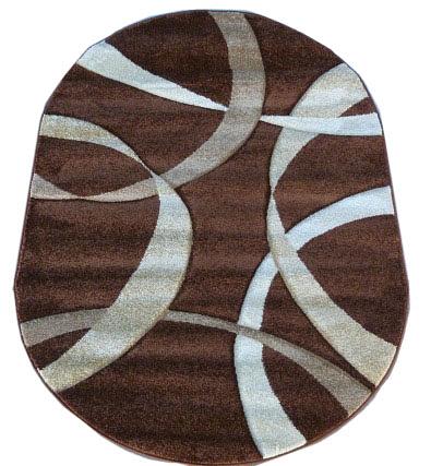 Килим з художньою стрижкою Curlex Brown 2632A