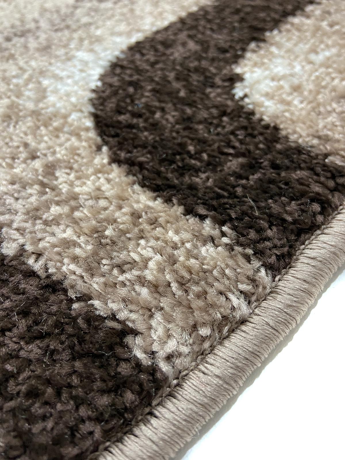 Килим фризе з невисоким ворсом Macio Beige 02574D