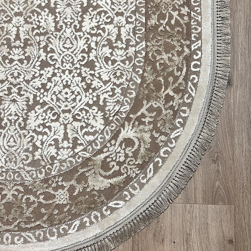 Килим з комбінованим ворсом и термоусадкой Glacia BEIGE 03977A