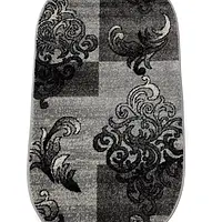 Килим фризе з невисоким ворсом Macio Gray 02584A