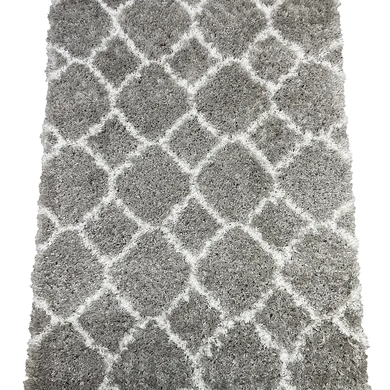Пухнастий килим Quietis Gray P543A