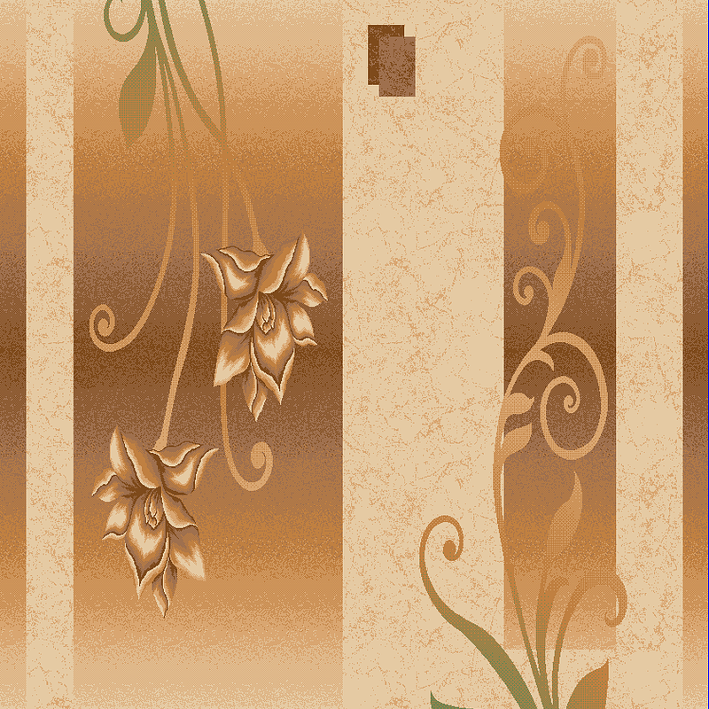 Килим високощільний з художественной стрижкой Elara Cream 5789D
