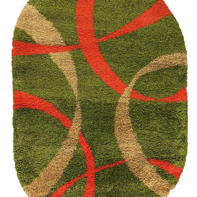 Пухнастий килим Plumis Lux Green 7368D