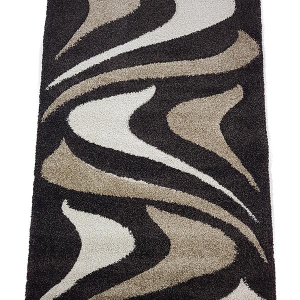 Ворсистий килимок Plush Loop DARK BROWN 8254A