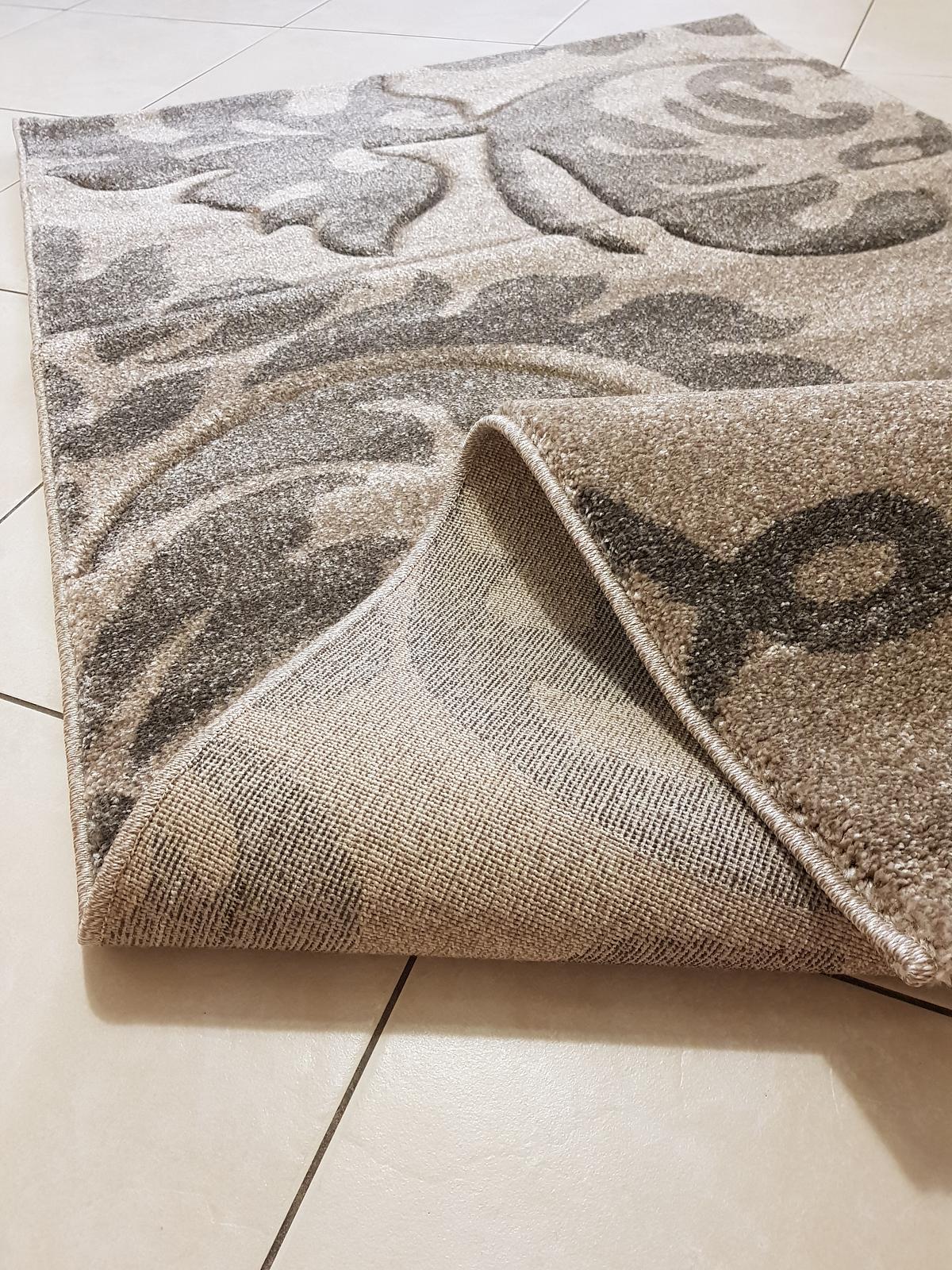 Килим з художньою стрижкою Tropica beige C586A