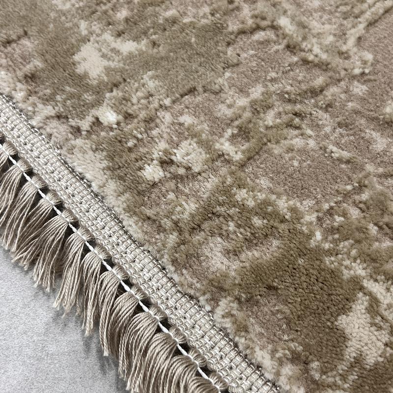 Килим з комбінованим ворсом и термоусадкой Glacia beige 03935A