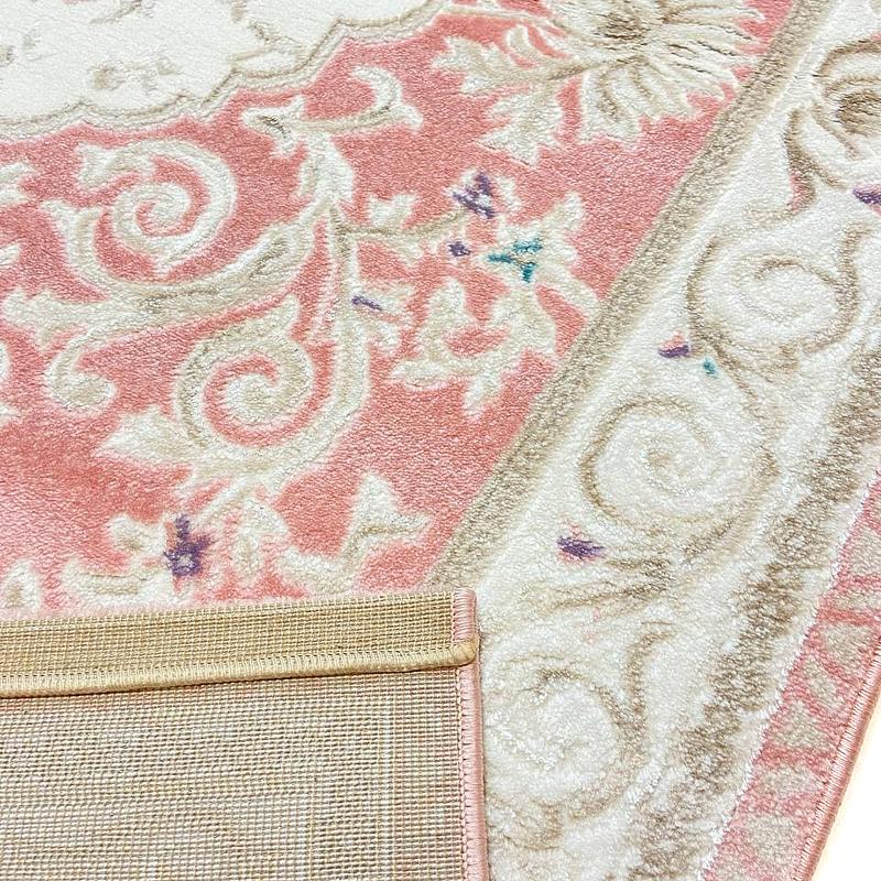 Класичний килим Flora PINK / PINK P659B