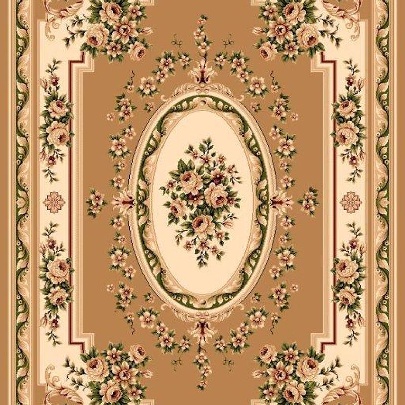 Килим хітсет з невисоким щільним ворсом Luxia MUSTARD 6199A