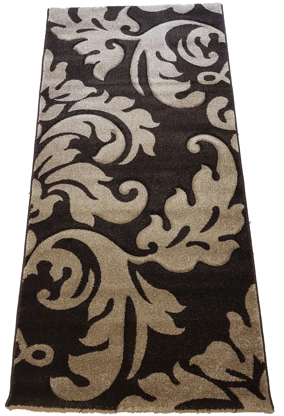 Килим з художньою стрижкою Tropica DARK BROWN C586A