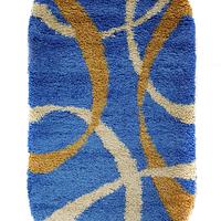 Пухнастий килим Plumis Lux BLUE 7368G