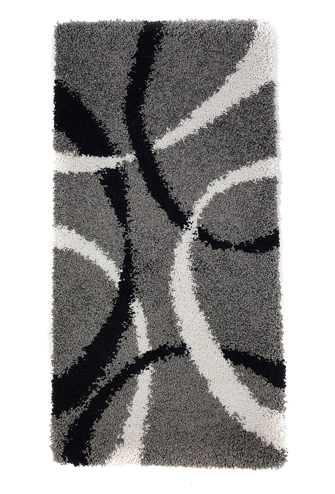 Пухнастий килим Plumis Lux Gray 7368A
