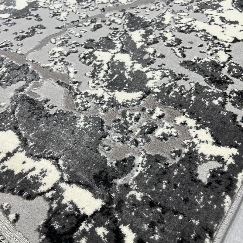 Килим з комбінованим ворсом и термоусадкой Glacia Gray 08148A