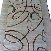 Килим високощільний з художественной стрижкой Elara Cream 9437A
