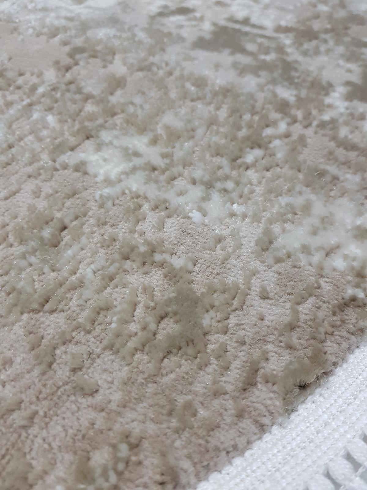 Килим з комбінованим ворсом и термоусадкой Glacia BEIGE 03935A