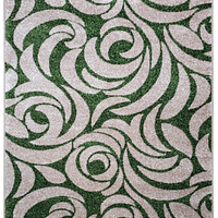 Килим фризе з невисоким ворсом Macio Beige\Green 02575A