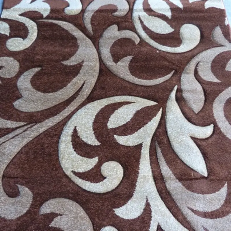 Килим з художньою стрижкою Curlex BROWN 4397A