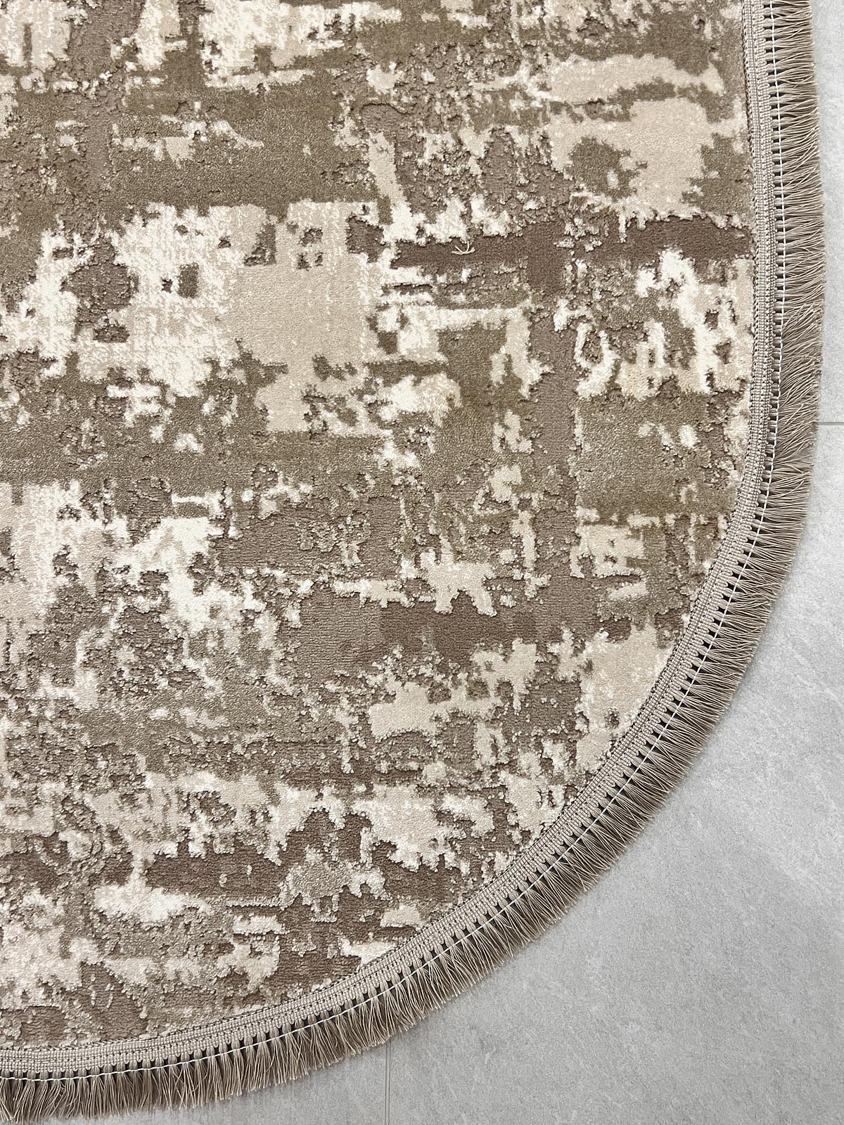 Килим з комбінованим ворсом и термоусадкой Glacia BEIGE 03935A