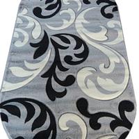 Килим з художньою стрижкою Curlex Gray 4397A