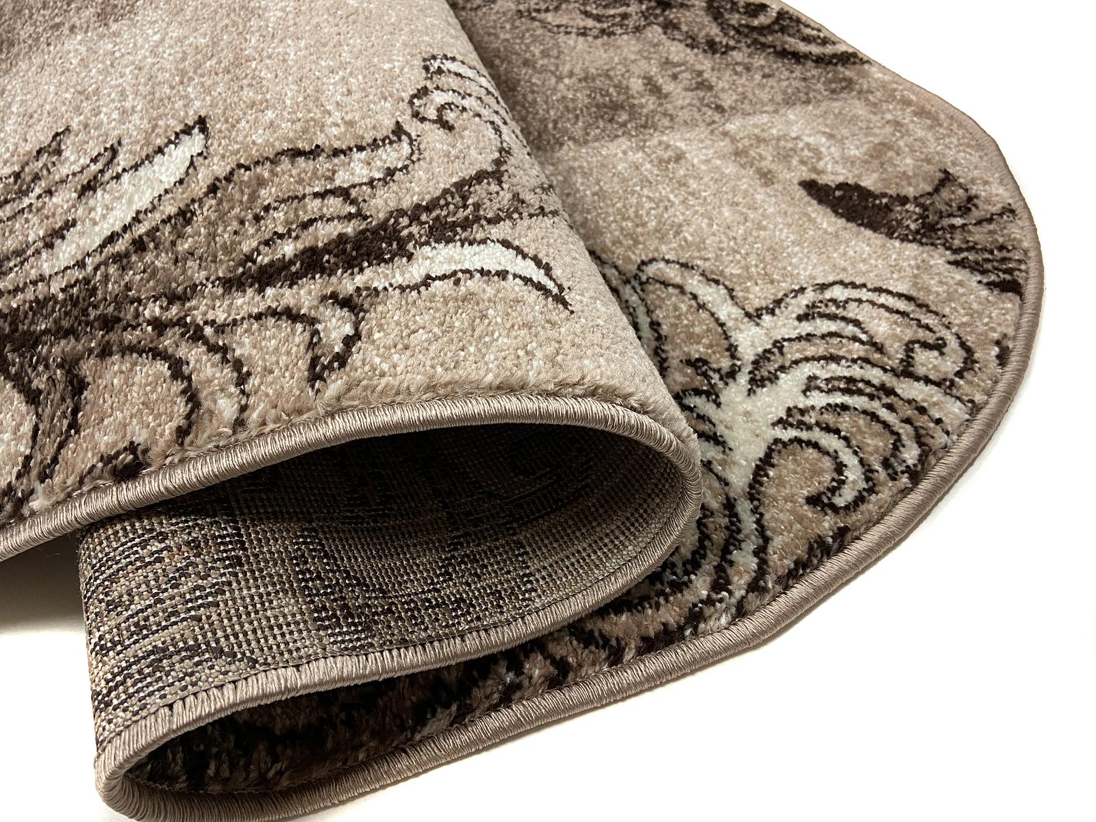 Килим фризе з невисоким ворсом Macio Beige 02584A