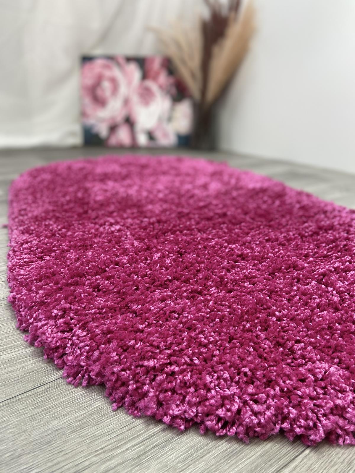 Пухнастий килим Plumis Lux PINK 6365A