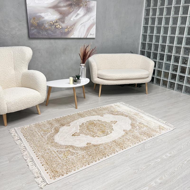 Килим з бамбукової нитки Heritex Imperia Золотий 1770