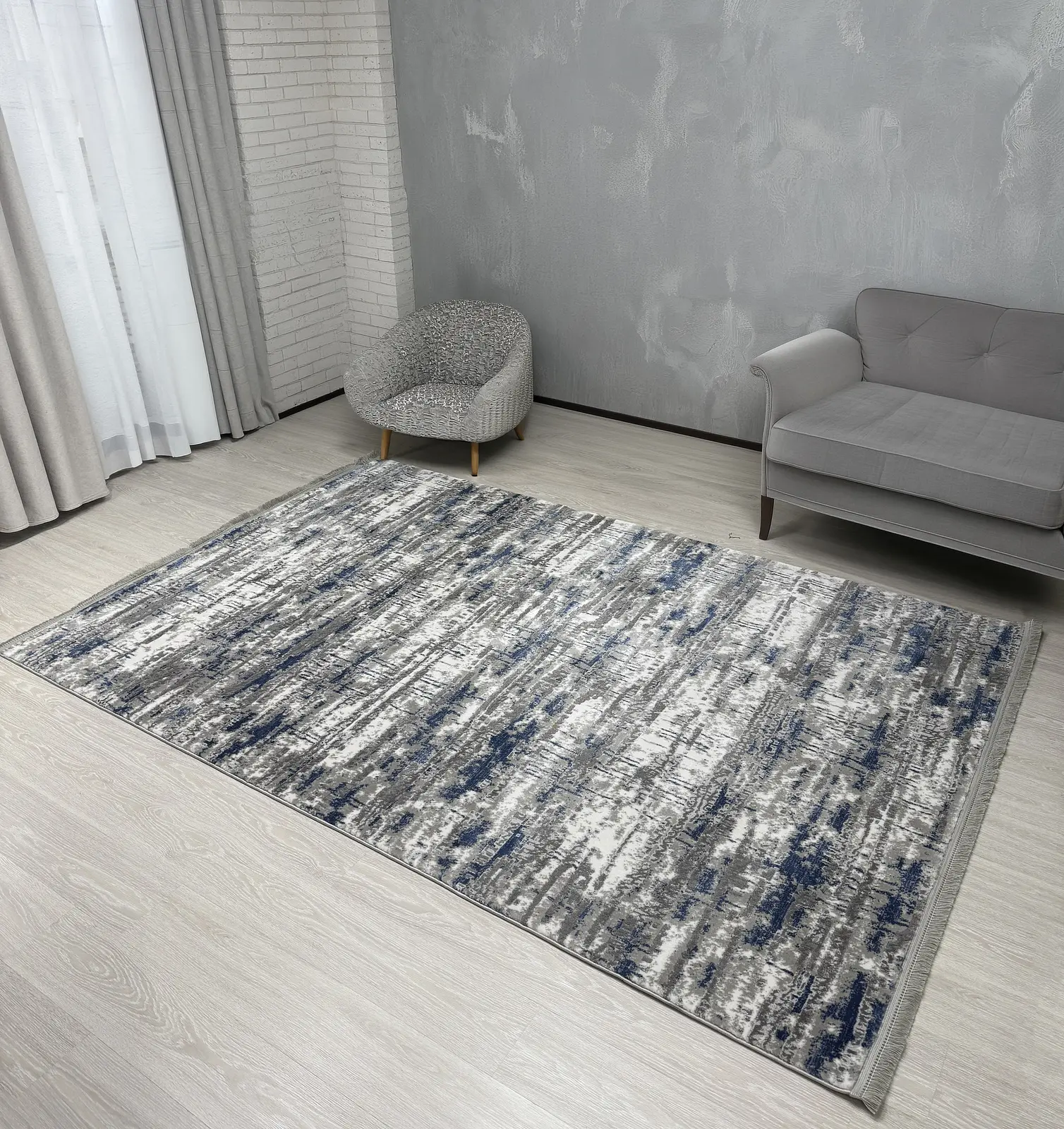 Килим з термоусадкою Aquila Mavi 2701B