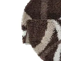 Пухнастий килим Plumis Lux DARK BROWN 7368A