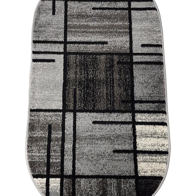 Килим фризе з невисоким ворсом Macio Gray 02239A