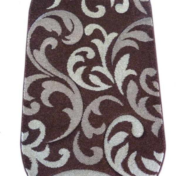 Килим з художньою стрижкою Curlex BROWN 4397A
