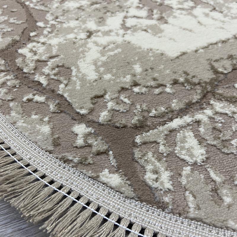 Килим з комбінованим ворсом и термоусадкой Glacia BEIGE 08148A
