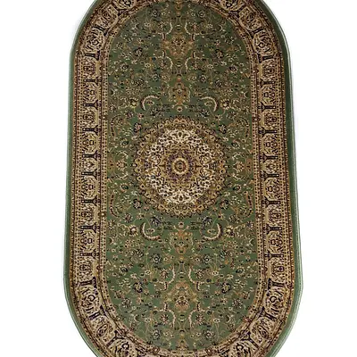 Класичний килим з поліестеру Argentum GREEN 6510A