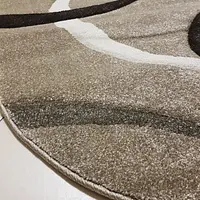 Килим з художньою стрижкою Tropica BEIGE D508B