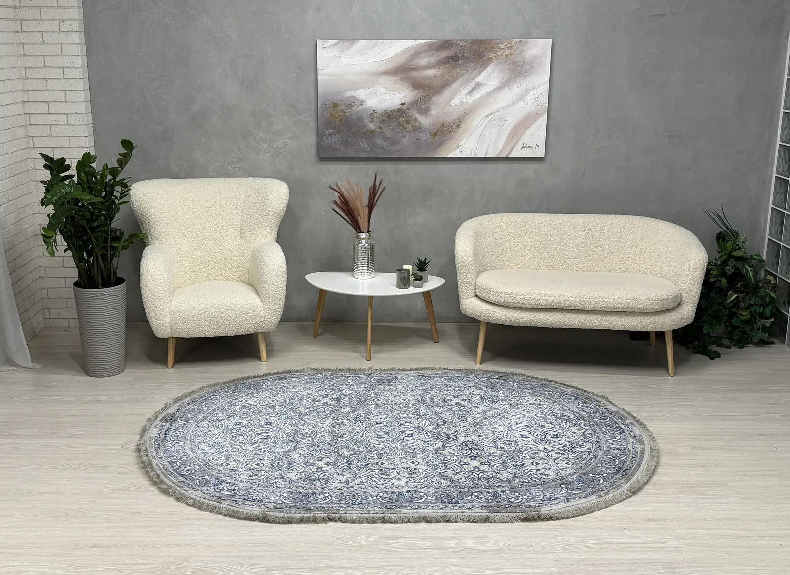 Килим з термоусадкою Aquila Mavi 2771A